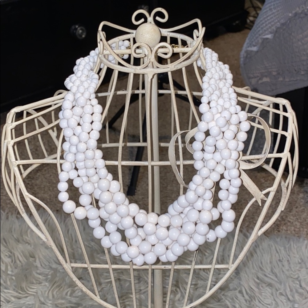 Intertwined beaded boho necklace!